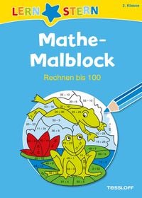 Bild vom Artikel Mathe-Malblock  2. Klasse. Rechnen bis 100 vom Autor Sabine Schwertführer