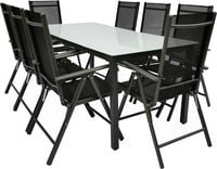 Produktbild: 9 tlg Alu Gartenset Sitzgruppe Tisch St&uuml;hle 189 MA