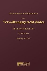 Produktbild: Erkenntnisse und Beschl&uuml;sse des Verwaltungsgerichtshofes