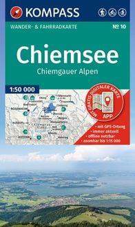 Produktbild: KOMPASS Wanderkarte 10 Chiemsee, Chiemgauer Alpen 1:50.000
