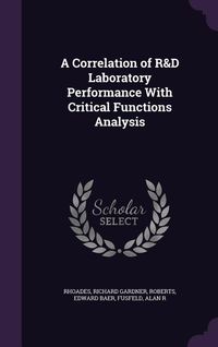 Produktbild: A Correlation of R&D Laboratory Performance With Critical Functions Analysis