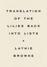 Produktbild: Translation of the Lilies Back Into Lists