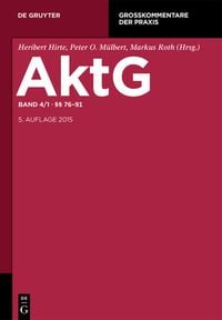 Produktbild: Aktiengesetz / &sect;&sect; 76-91