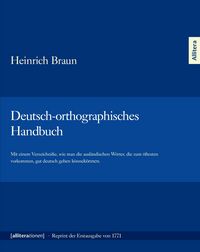 Produktbild: Deutsch-orthographisches Handbuch