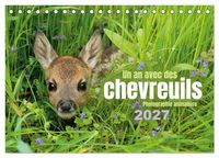 Produktbild: Un an avec des chevreuils (Calendrier de bureau 2027 DIN A5 vertical), CALVENDO calendrier mensuel