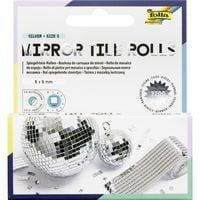 Produktbild: Folia Spiegelsteine Mirror Tile Rolls Size S 5x5mm 2 Rollen 4cmx1m