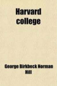 Produktbild: Harvard College; By an Oxonian