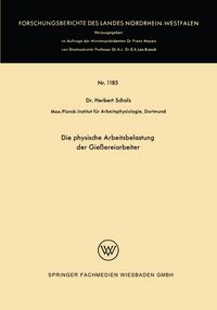 Produktbild: Die physische Arbeitsbelastung der Gie&szlig;ereiarbeiter