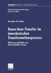 Produktbild: Know-how-Transfer im innerdeutschen Transformationsprozess