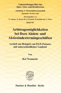 Produktbild: Arbitragem&ouml;glichkeiten bei fixen Aktien- und Aktienindextermingesch&auml;ften