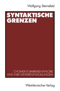 Produktbild: Syntaktische Grenzen