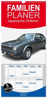 Produktbild: Familienplaner 2027 - Japanische Oldtimer mit 5 Spalten (Wandkalender, 21 x 45 cm) CALVENDO