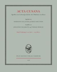 Produktbild: Acta Cusana. Quellen zur Lebensgeschichte des Nikolaus von Kues. Band II, Lieferung 2