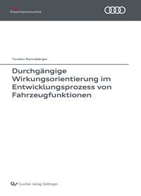 Produktbild: Durchg&auml;ngige Wirkungsorientierung im Entwicklungsprozess von Fahrzeugfunktionen
