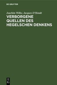 Produktbild: Verborgene Quellen des Hegelschen Denkens