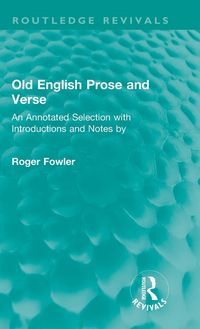 Produktbild: Old English Prose and Verse