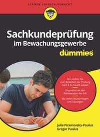 Produktbild: Sachkundepr&uuml;fung im Bewachungsgewerbe f&uuml;r Dummies