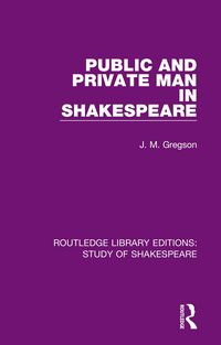 Produktbild: Public and Private Man in Shakespeare