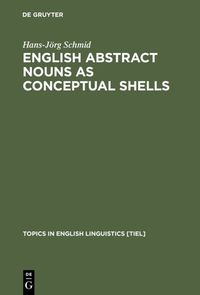 Produktbild: English Abstract Nouns as Conceptual Shells