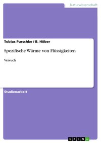 Produktbild: Spezifische W&auml;rme von Fl&uuml;ssigkeiten
