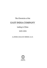 Produktbild: The Chronicles of the East India Company Trading to China 1635-1834 (5 Vols.)