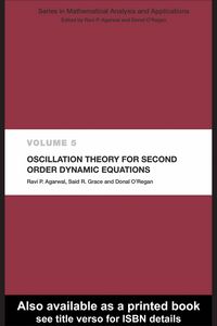 Produktbild: Oscillation Theory for Second Order Dynamic Equations