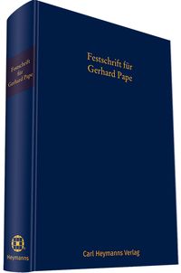 Produktbild: Festschrift f&uuml;r Gerhard Pape