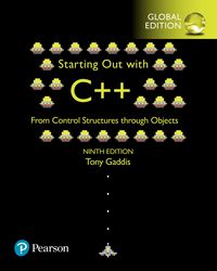 Produktbild: Starting Out with C++ from Control Structures through Objects, Global Edition