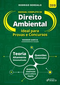 Produktbild: Manual completo de direito ambiental: ideal para provas e concursos - 1 ed - 2019.