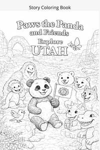 Produktbild: Paws the Panda and Friends Explore Utah Coloring Book