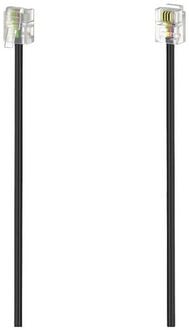 Produktbild: Hama Telefon (analog) Anschlusskabel [1x RJ11-Stecker 6p4c - 1x RJ11-Stecker 6p4c] 6m Schwarz