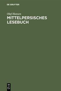 Produktbild: Mittelpersisches Lesebuch