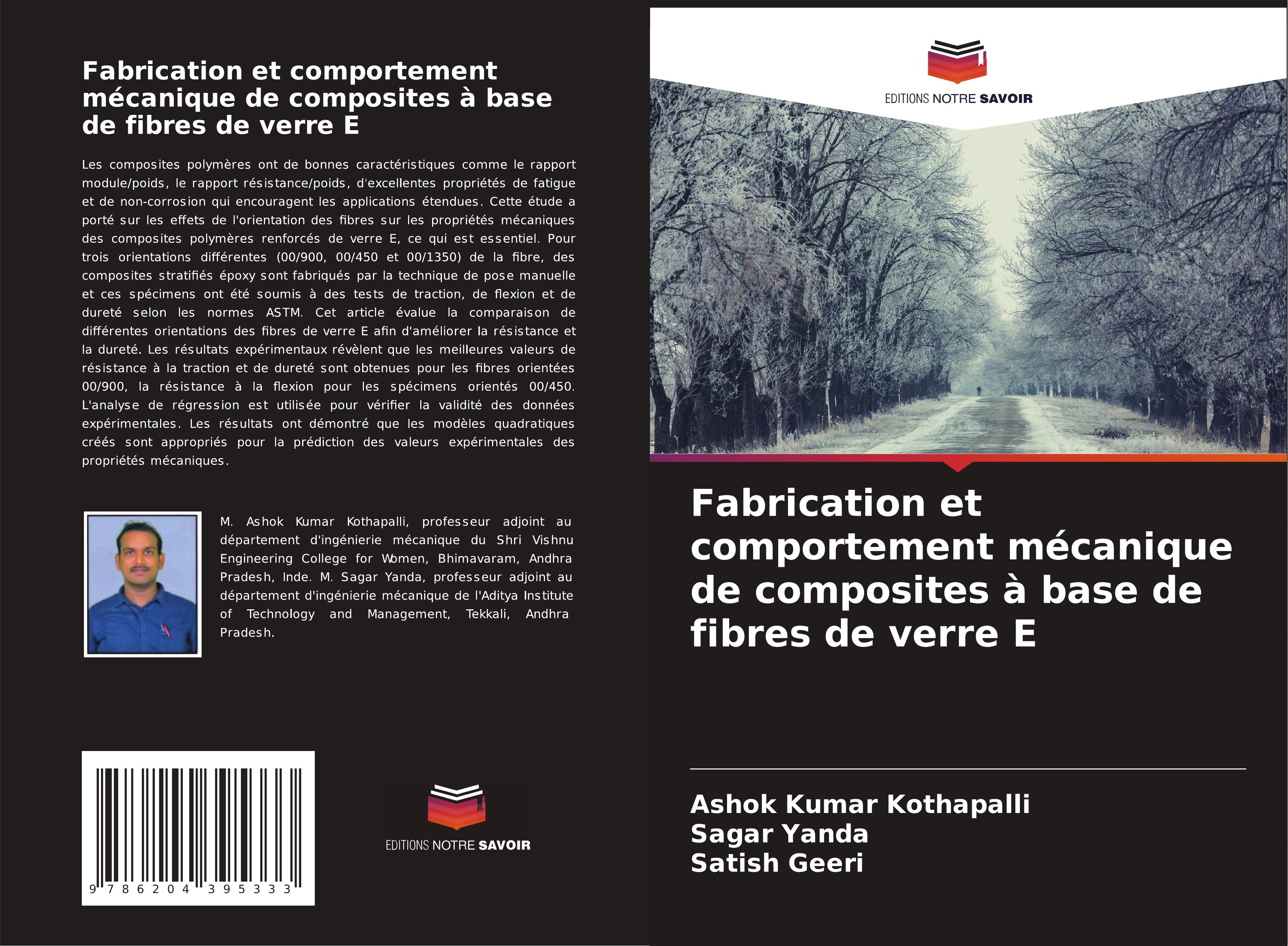 Produktbild: Fabrication et comportement m&eacute;canique de composites &agrave; base de fibres de verre E