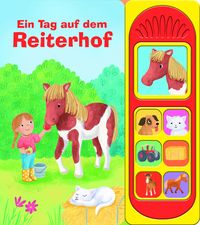 Produktbild: Ein Tag auf dem Reiterhof - Soundbuch - Pappbilderbuch mit 7 Ger&auml;uschen