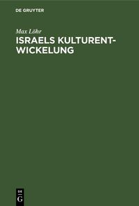 Produktbild: Israels Kulturentwickelung