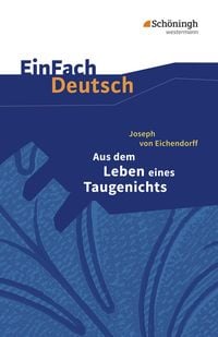 Produktbild: Aus dem Leben eines Taugenichts. Textausgabe