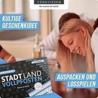 Stadt Land Vollpfosten® - Wissen ist Macht, Einstein Edition, Offizielle Erweiterung des Klassikers, 50 Blätter
