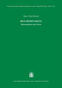 Produktbild: Bescheiden(heit)