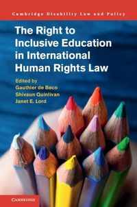 Produktbild: Right to Inclusive Education in International Human Rights Law