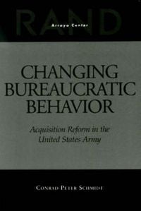 Produktbild: Changing Bureaucratic Behavior