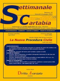 Produktbild: SETTIMANALE CARTABIA n. 10 - Venerd&igrave; 16.6.2023
