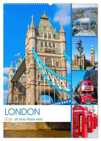 Produktbild: London ist eine Reise wert (Wandkalender 2026 DIN A2 hoch), CALVENDO Monatskalender