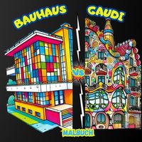 Produktbild: Gaudi vs Bauhaus Malbuch