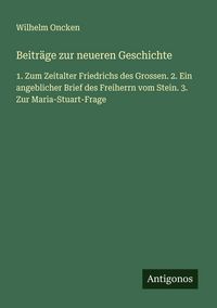 Produktbild: Beitr&auml;ge zur neueren Geschichte
