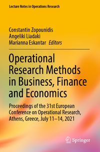 Produktbild: Operational Research Methods in Business, Finance and Economics