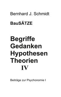 Produktbild: Begriffe - Gedanken - Hypothesen - Theorien IV