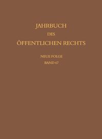 Produktbild: Jahrbuch des &ouml;ffentlichen Rechts der Gegenwart. Neue Folge