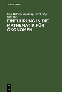 Produktbild: Einf&uuml;hrung in die Mathematik f&uuml;r &Ouml;konomen