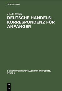 Produktbild: Deutsche Handelskorrespondenz f&uuml;r Anf&auml;nger