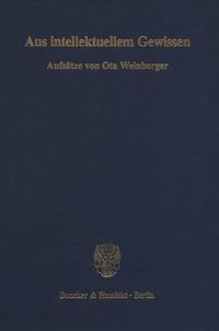 Produktbild: Aus intellektuellem Gewissen.
